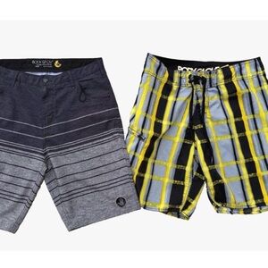 Body Glove Mens Surf Swim Board Shorts Size M 32 Gray Multicolor Drawstring lot